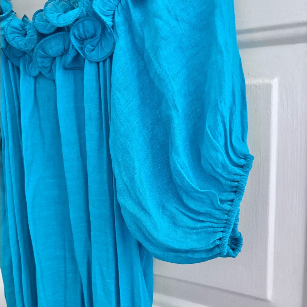 SHEIN Teal Blue Lightweight Dress - Picture 3 of 6